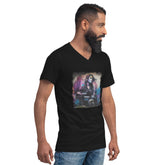 She Drums With Power Unisex Short Sleeve V-Neck T-Shirt - Beyond T-shirts